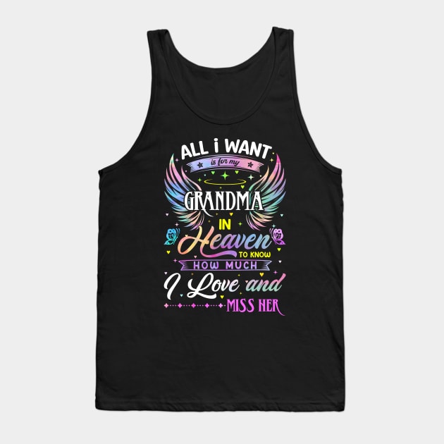 I Love and Miss Her Memorial Grandma Tank Top by Zaaa Amut Amut Indonesia Zaaaa